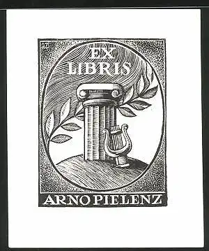 Exlibris Arno Pielenz, Lyra