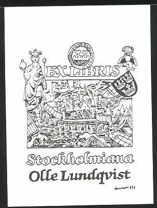 Exlibris Olle Lundqvist, Stockholmiana, Burg