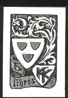 Exlibris Initialien KK, Wappen