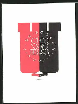 Exlibris Van de Bockerij, Initialen im Wappen