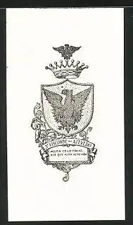 Exlibris Visconde de Azevedo, Wappen mit Greif