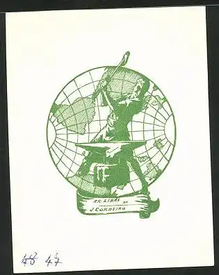 Exlibris J. Cordeiro, Schmied & Globus