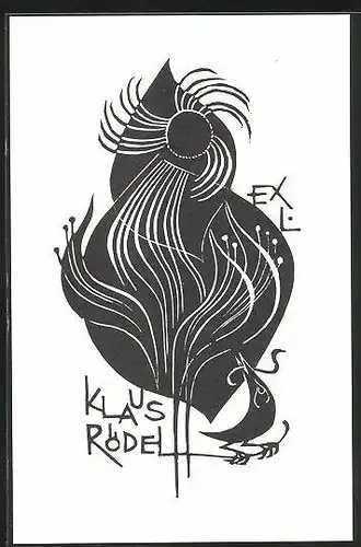 Exlibris Klaus Rödel, Abstraktes Bild