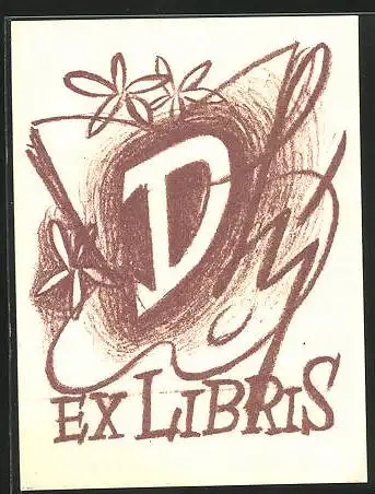 Exlibris Initialen DM