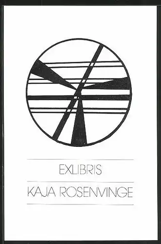 Exlibris Kaja Rosenvinge, Windrad