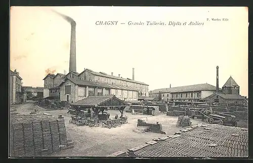 AK Chagny, Grandes Tuileries, Depots et Ateliers
