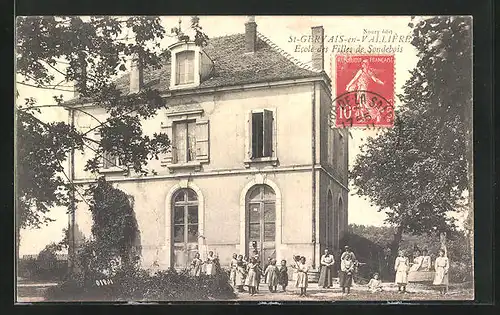 AK St-Gervais-en-Vallière, Ecole des Filles de Sondebois