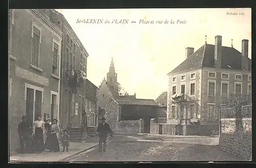 AK St-Sernin-du-Plain, Place et rue de la Poste