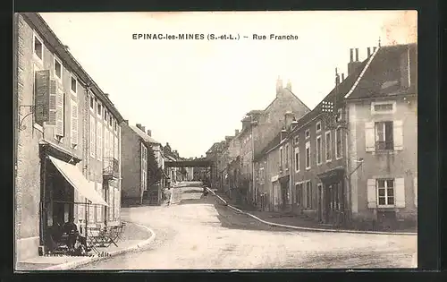 AK Epinac-les-Mines, Rue Franche