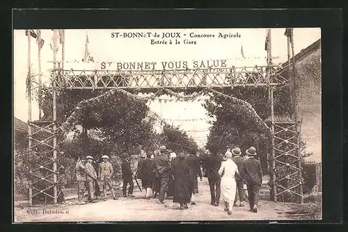 AK St-Bonnet-de-Joux, Concours Agricole, Entrée à la Gare