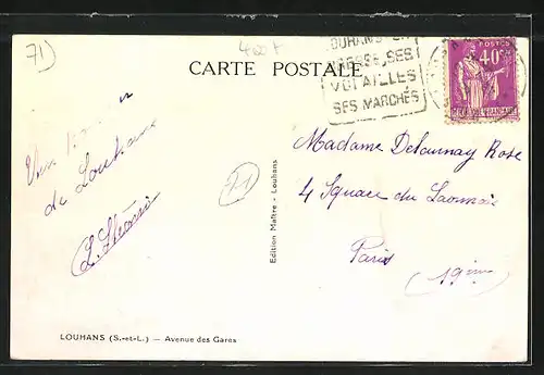 AK Louhans, Avenue des Gares