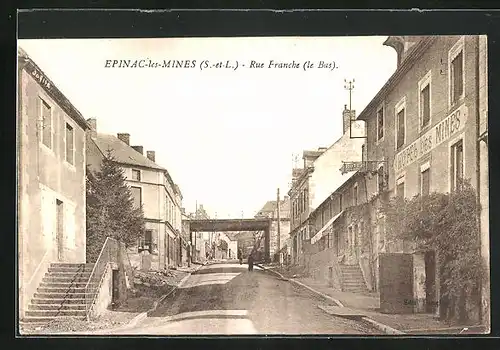 AK Épinac-les-Mines, Rue Franche
