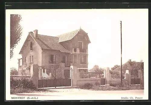 AK Montret, Blick auf Wohnhaus