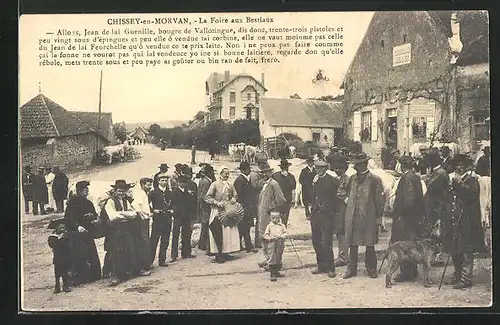 AK Chissey-en-Morvan, La Foire aux Bestiaux