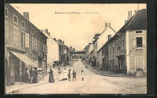 AK Épinac-les-Mines, Rue Franche