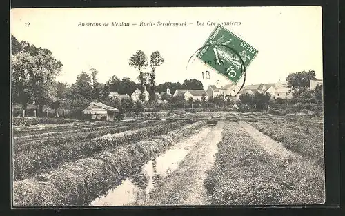 AK Rueil-Seraincourt, Ortsansicht mit Feldern
