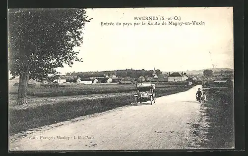 AK Avernes, Entrée du pays par la Route de Magny-en-Vexin