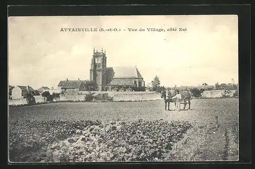 AK Attainville, Vue du Village