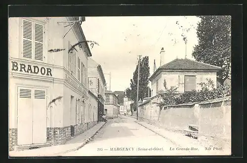 AK Margency, La Grande Rue