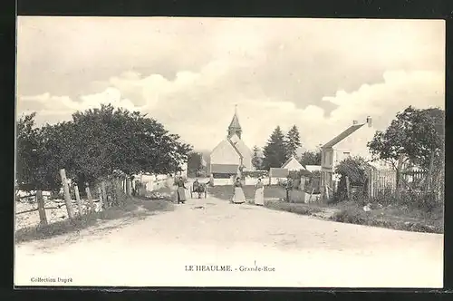 AK Le Heaulme, Grande Rue, L`Eglise