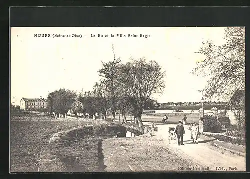 AK Mours, Le Ru et la Villa Saint-Regis