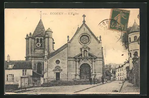 AK Ecouen, L`Eglise, Aussenansicht