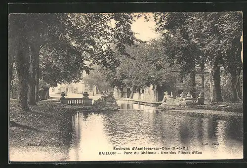 AK Baillon, Parc du Château, Une des Pièces d`Eau