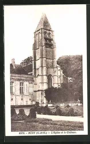 AK Méry, L`Eglise et le Chateau