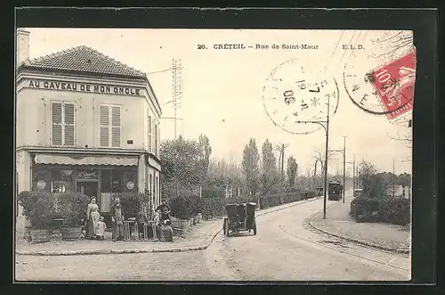 AK Créteil, Rue de Saint-Maur, Strassenpartie