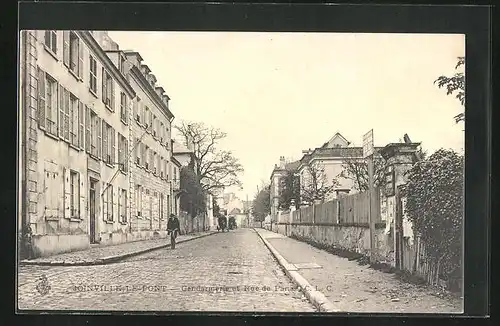 AK Joinville-le-Pont, Gendarmerie et Rue de Paris