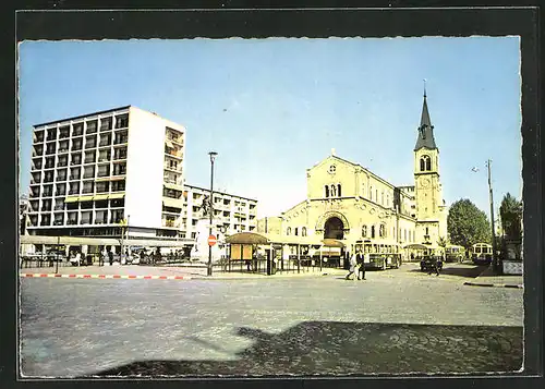 AK Charenton, L`église, Kirche und Omnibus-Bahnhof