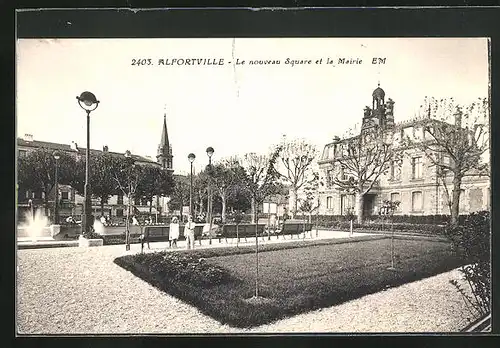 AK Alfortville, Le nouveau Square et la Mairie