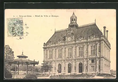 AK Ivry-sur-Seine, Hotel de Villa et Kiosque