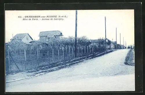 AK Ormesson-sur-Mer, Avenue de Lassigny