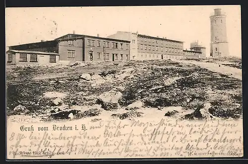 AK Brocken, Brockenhotel und Aussichtsturm