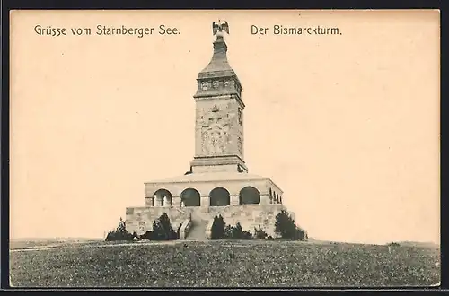 AK Starnberg, Bismarckturm am Starnberger See