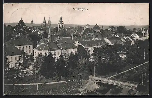 AK Villingen / Schwarzwald, Ortsansicht aus der Vogelschau