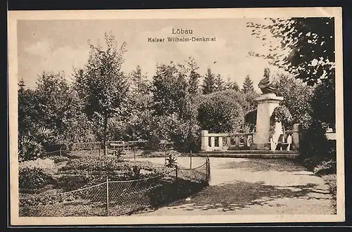 AK Löbau i. Sa., Kaiser Wilhelm-Denkmal