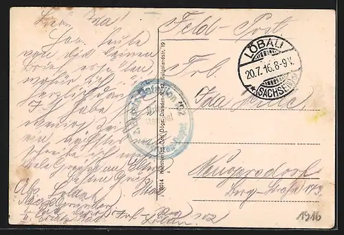 AK Löbau i. Sa., Kaiser Wilhelm-Denkmal