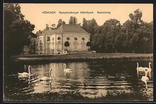 AK München, Nymphenburger Schlosspark, Badenburg
