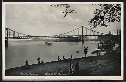 AK Krefeld-Uerdingen, Rheinbrücke