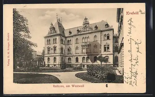 AK Krefeld, Rathaus am Westwall