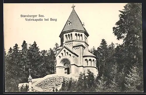 AK Berg / Starnberger See, Votivkapelle