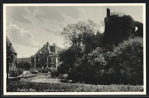 AK Krefeld a. Rhein, An der Landesburg Linn