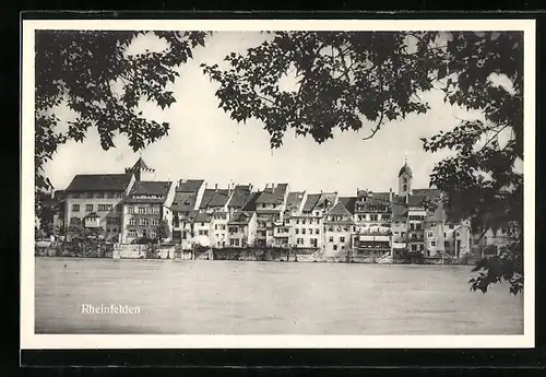AK Rheinfelden, Ortsansicht am Seeufer