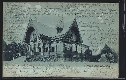 AK Bremen, Bürgerpark Meierei