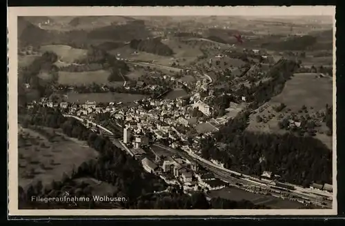 AK Wolhusen, Fliegeraufnahme der Ortschaft