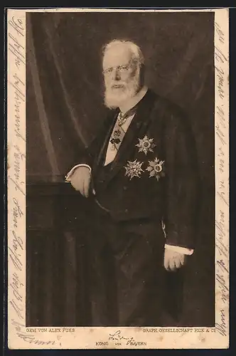 AK König Ludwig III. im Portrait