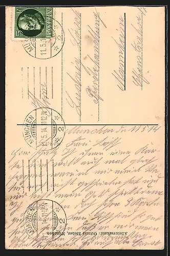 AK König Ludwig III. im Portrait