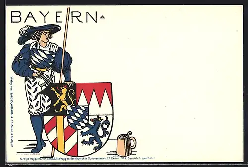 AK Wappen des Landes Bayern
